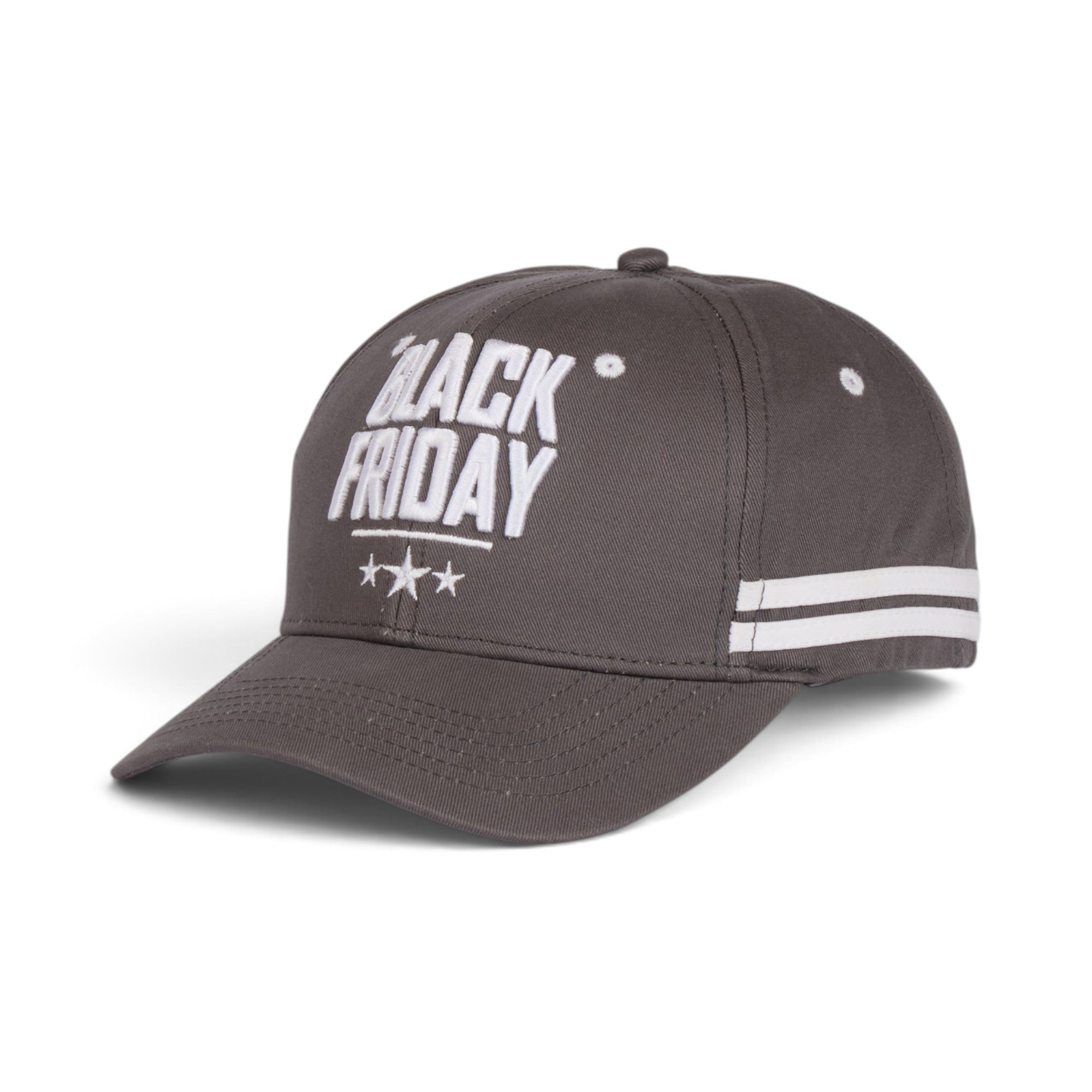Grey Black Friday Embroidered Baseball Cap