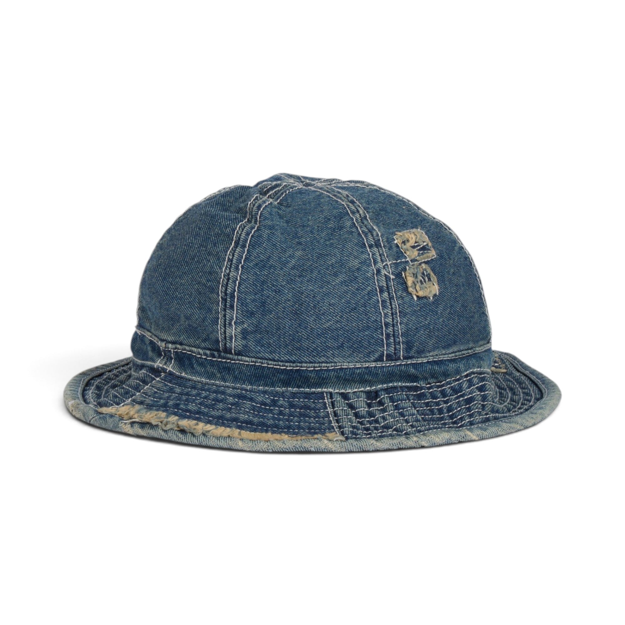 Vintage Distressed Denim Bucket Hat