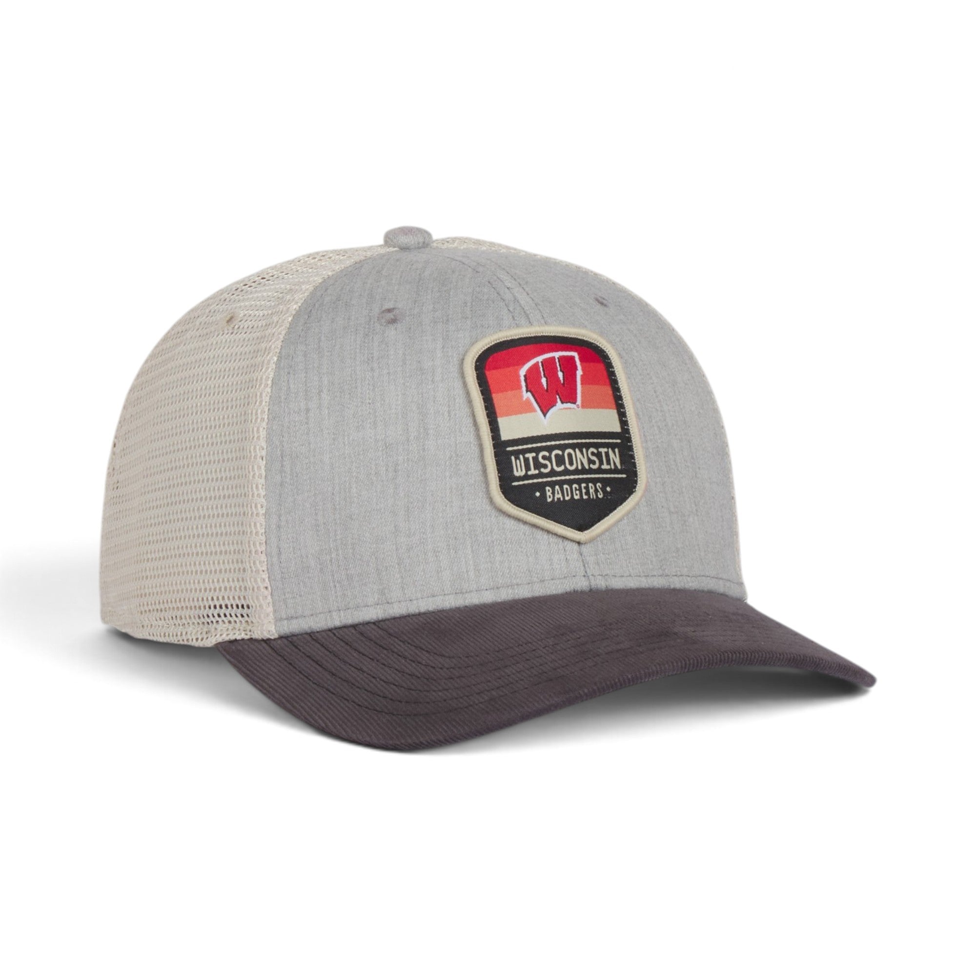 Wisconsin Badgers Heritage Premium Trucker Cap – Vintage Patch Edition
