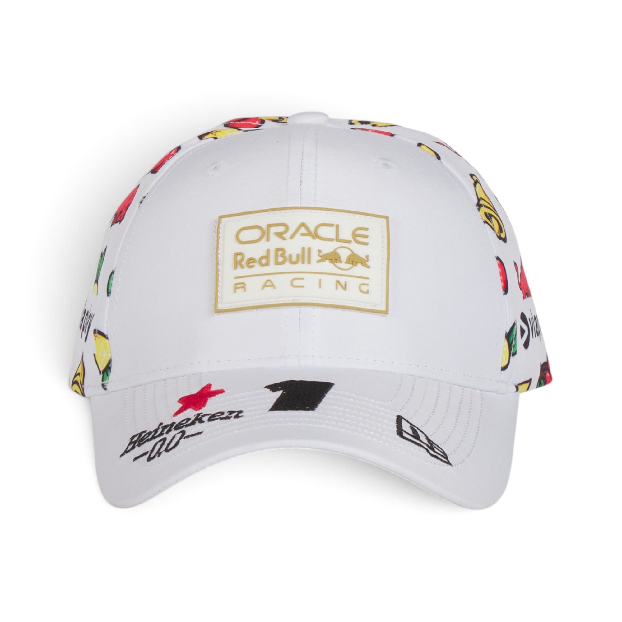 Oracle Racing All-Over Graphic Premium Baseball Cap – White Motorsport Edition