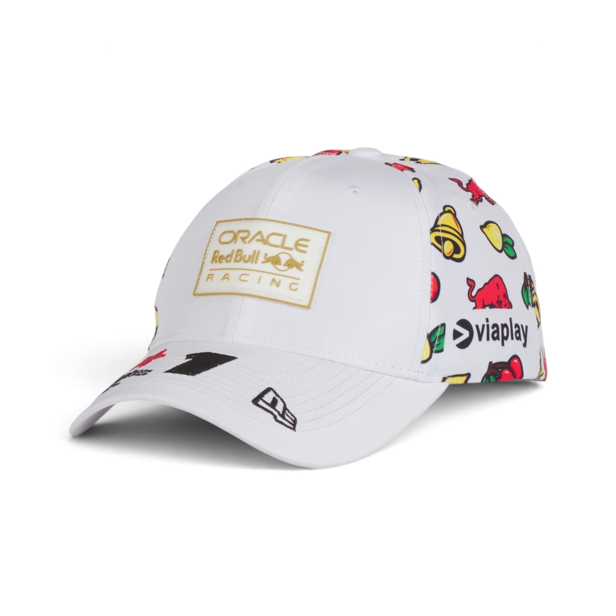 Oracle Racing All-Over Graphic Premium Baseball Cap – White Motorsport Edition