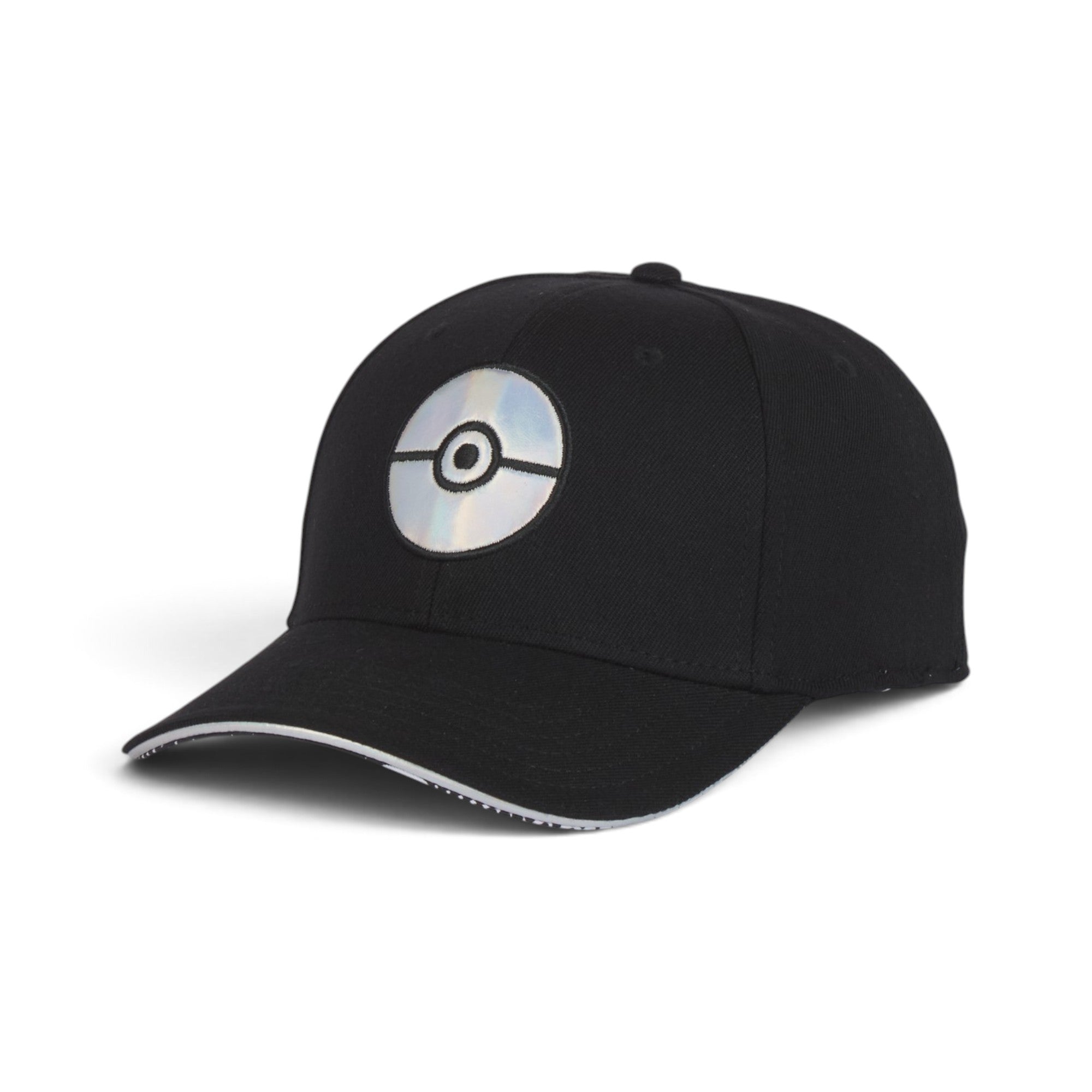 Holographic Disc Premium Baseball Cap – Black Reflective Patch Edition