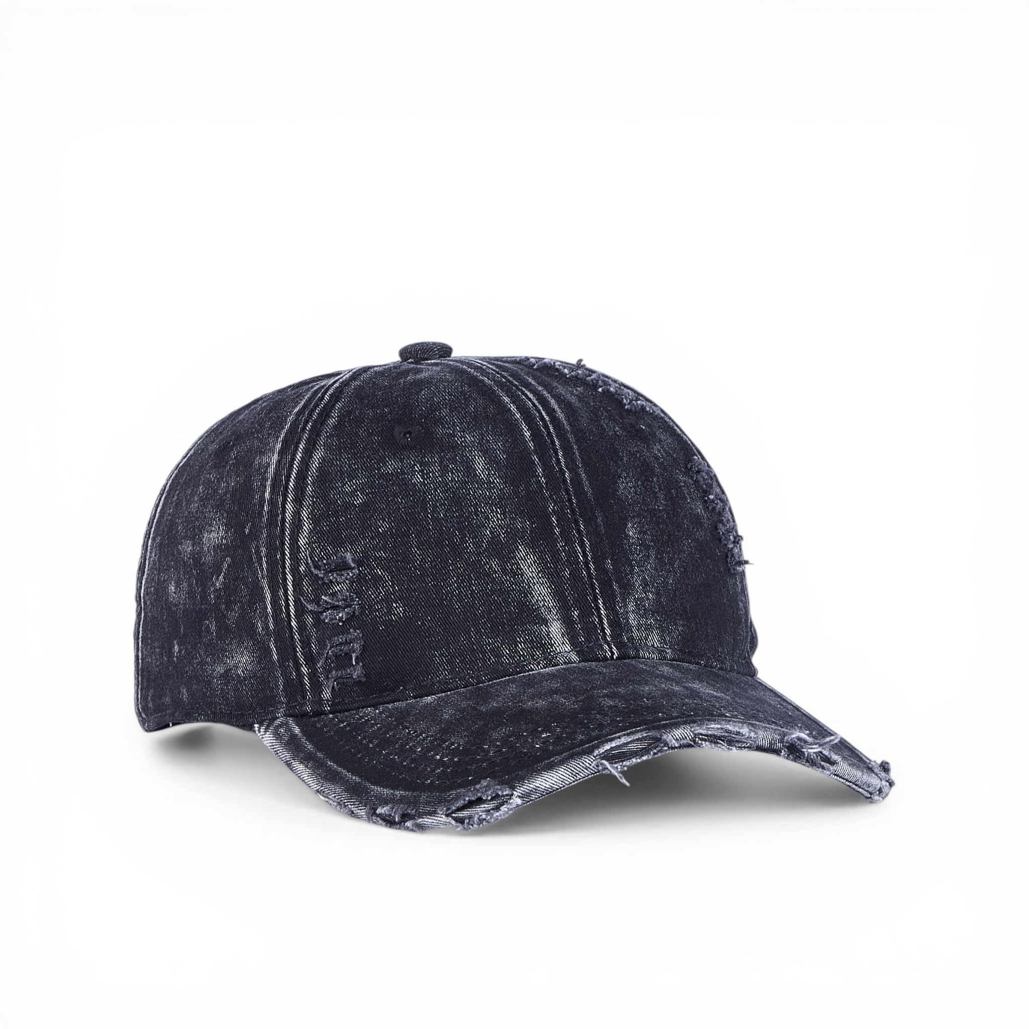 BabaCap Distressed Washed Denim Dad Hat, multi color, Vintage Frayed Baseball Cap for Men and Women, Adjustable