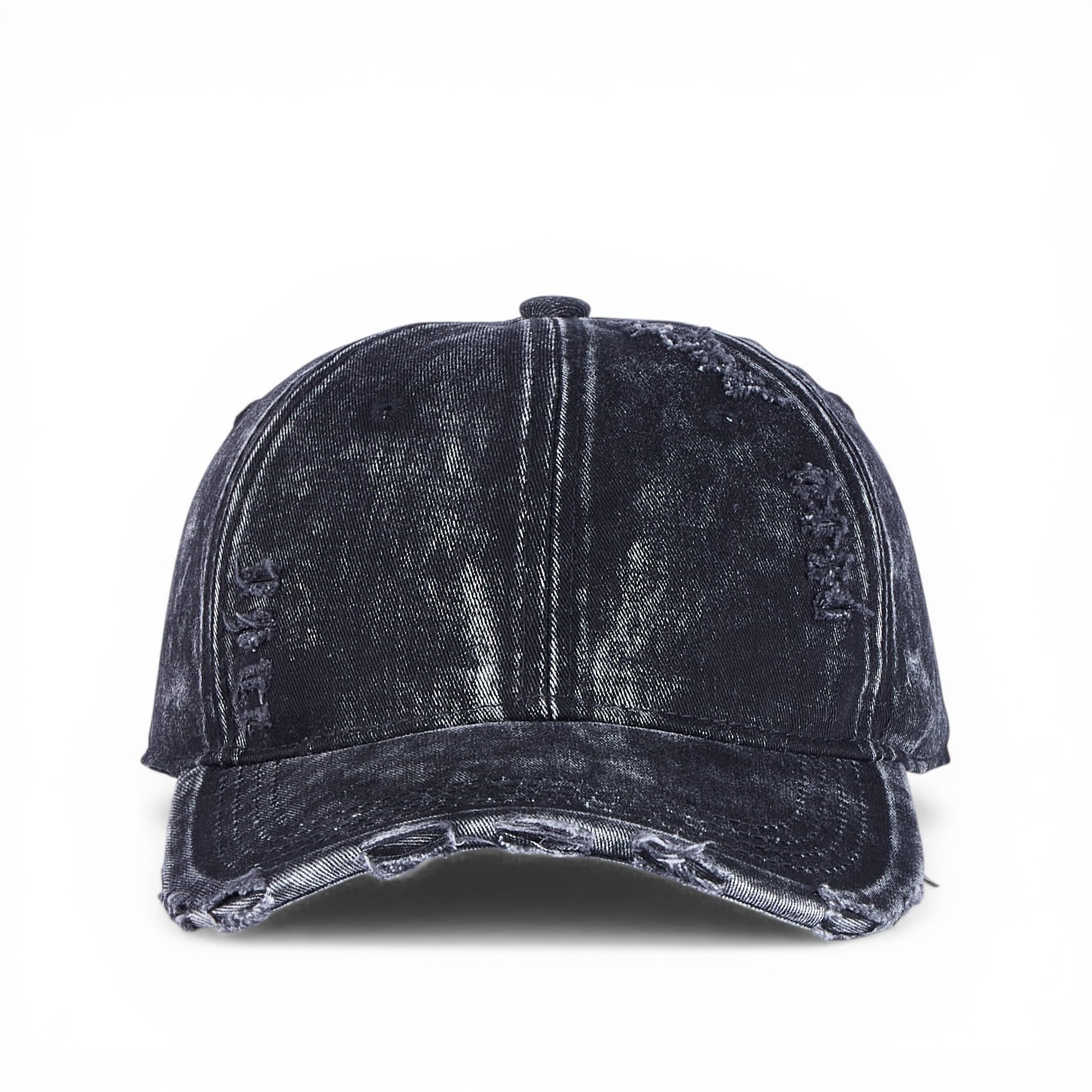 BabaCap Distressed Washed Denim Dad Hat, multi color, Vintage Frayed Baseball Cap for Men and Women, Adjustable