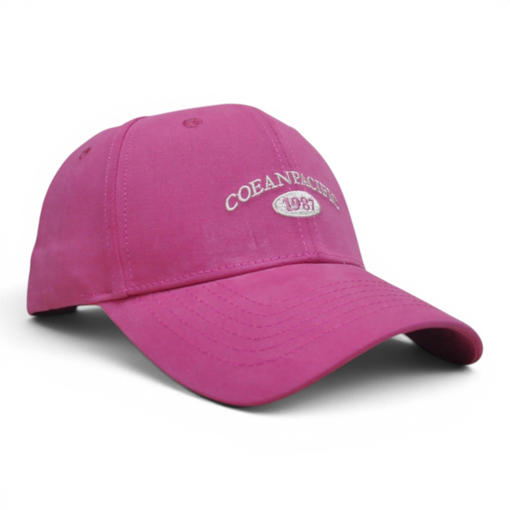 BabaCap Baseball Cap, Pink, Premium Suede, Adjustable Dad Hat, Raised Embroidered Detail, Curved Brim, for Men and Women -1987