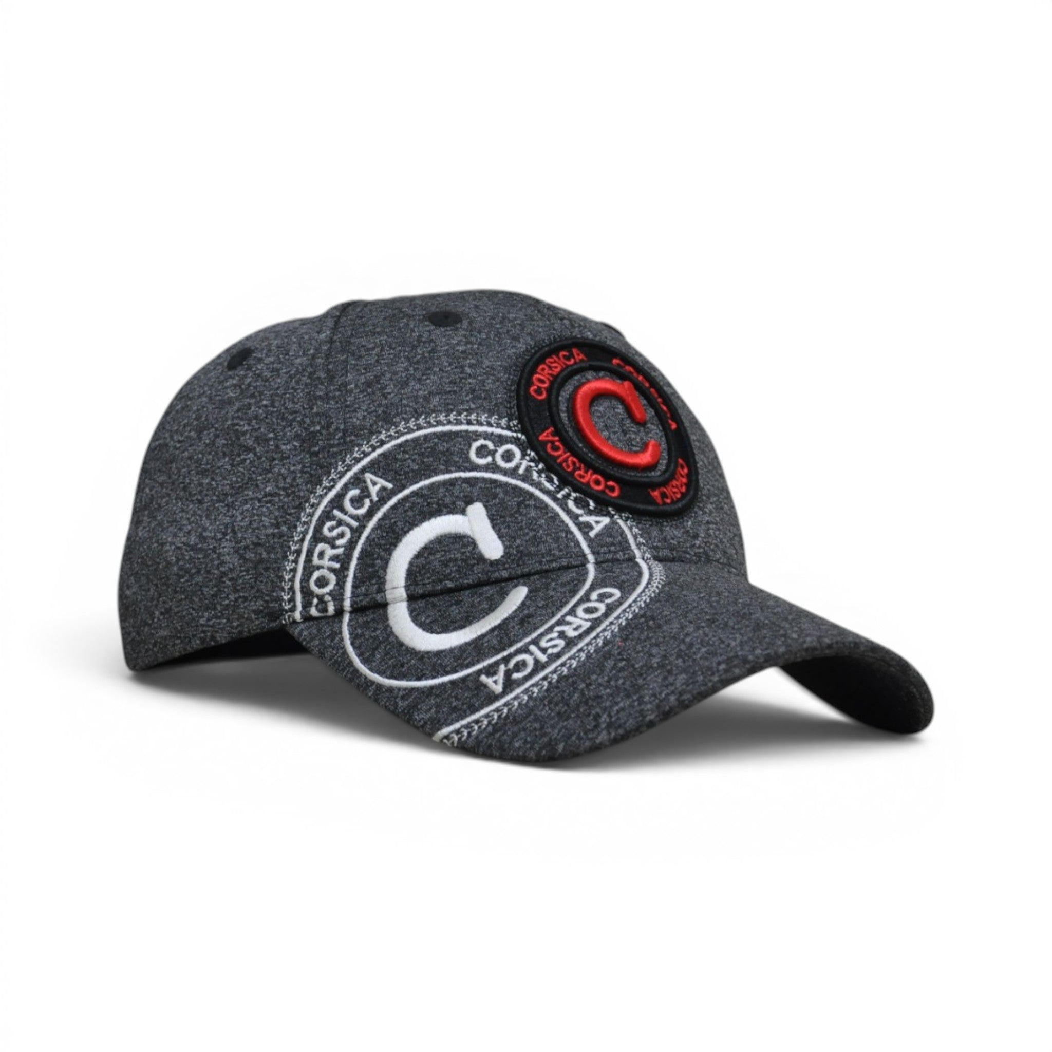 BABA CAP Premium Structured Baseball Cap with Dual Embroidered Badges – Adjustable Unisex Sports Hat, Charcoal Grey C