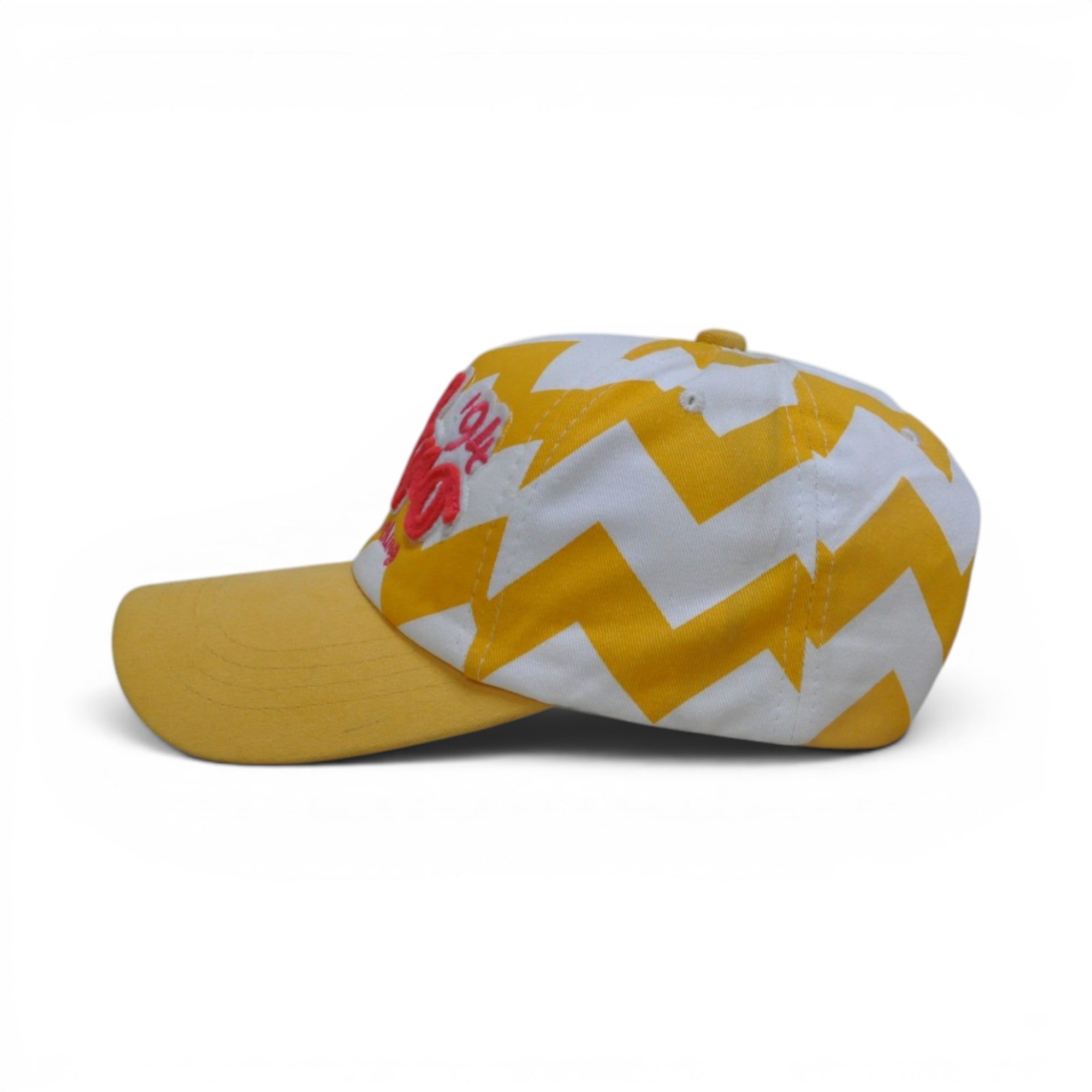 BABA CAP Premium Baseball Cap with 3D Retro Embroidered Logo, Chevron Pattern Design, Adjustable Unisex Casual Sports Hat
