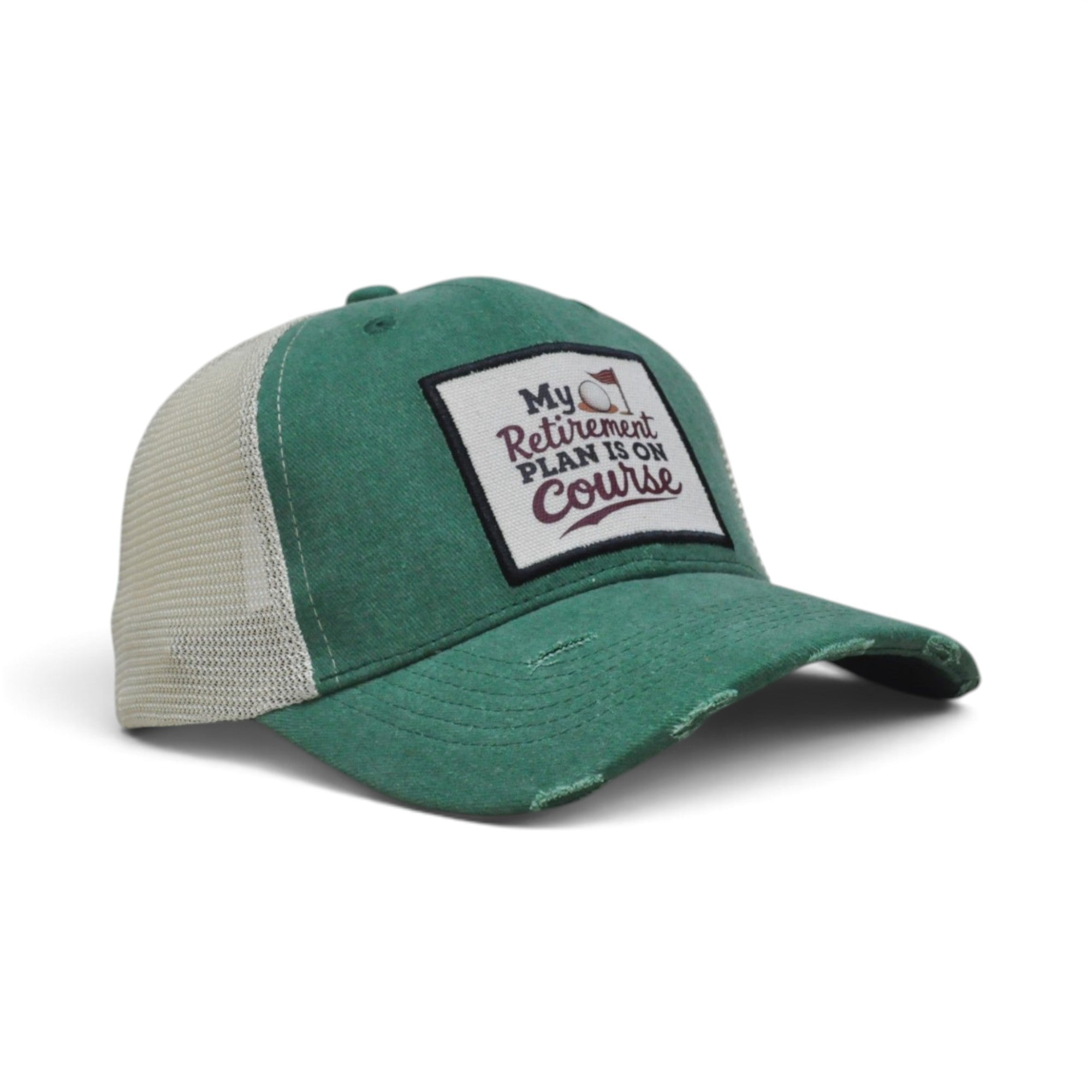Quote Patch Trucker Cap - Green
