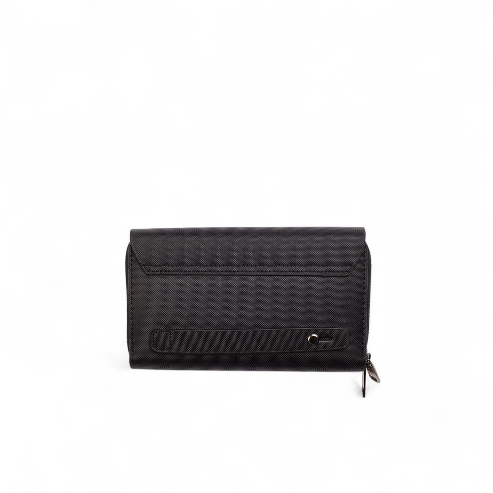 Fabric Long Wallet – Stylish Check Pattern Travel Clutch (Synthetic Material)