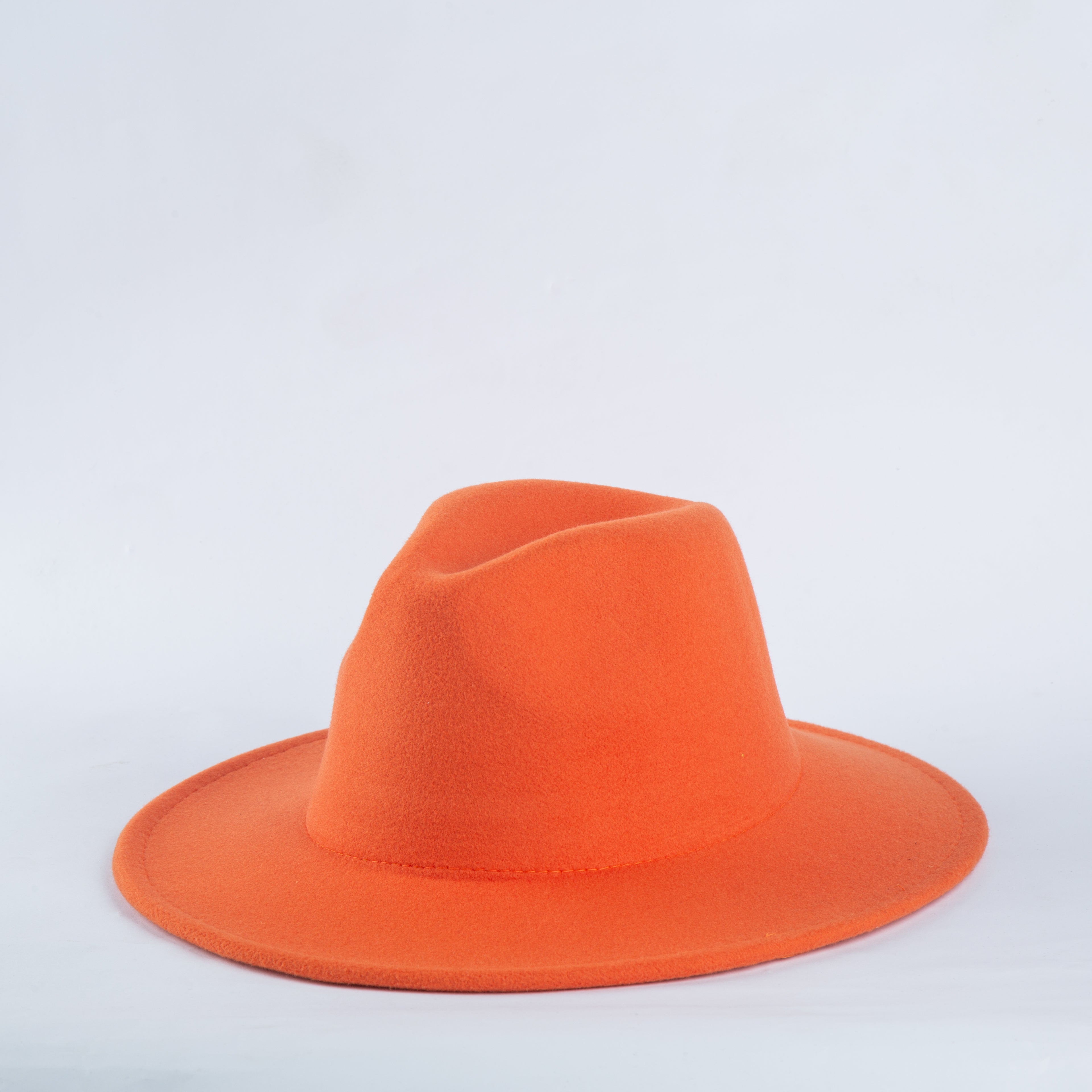 Fedora Hat – Premium Wool Felt, Classic Timeless Style, Elegant & Durable Design – Orange