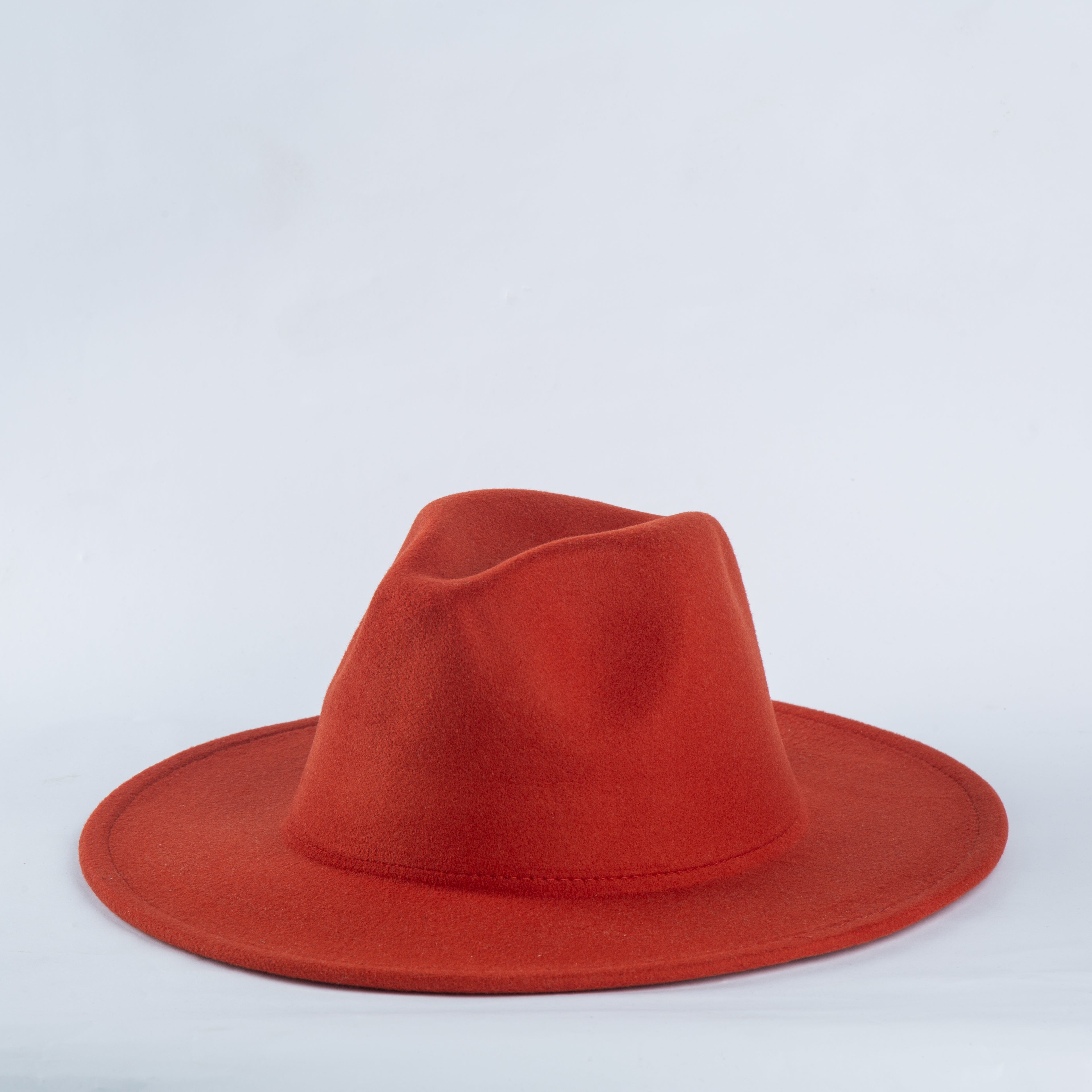 Fedora – Premium Wool Felt Hat - Burgundy