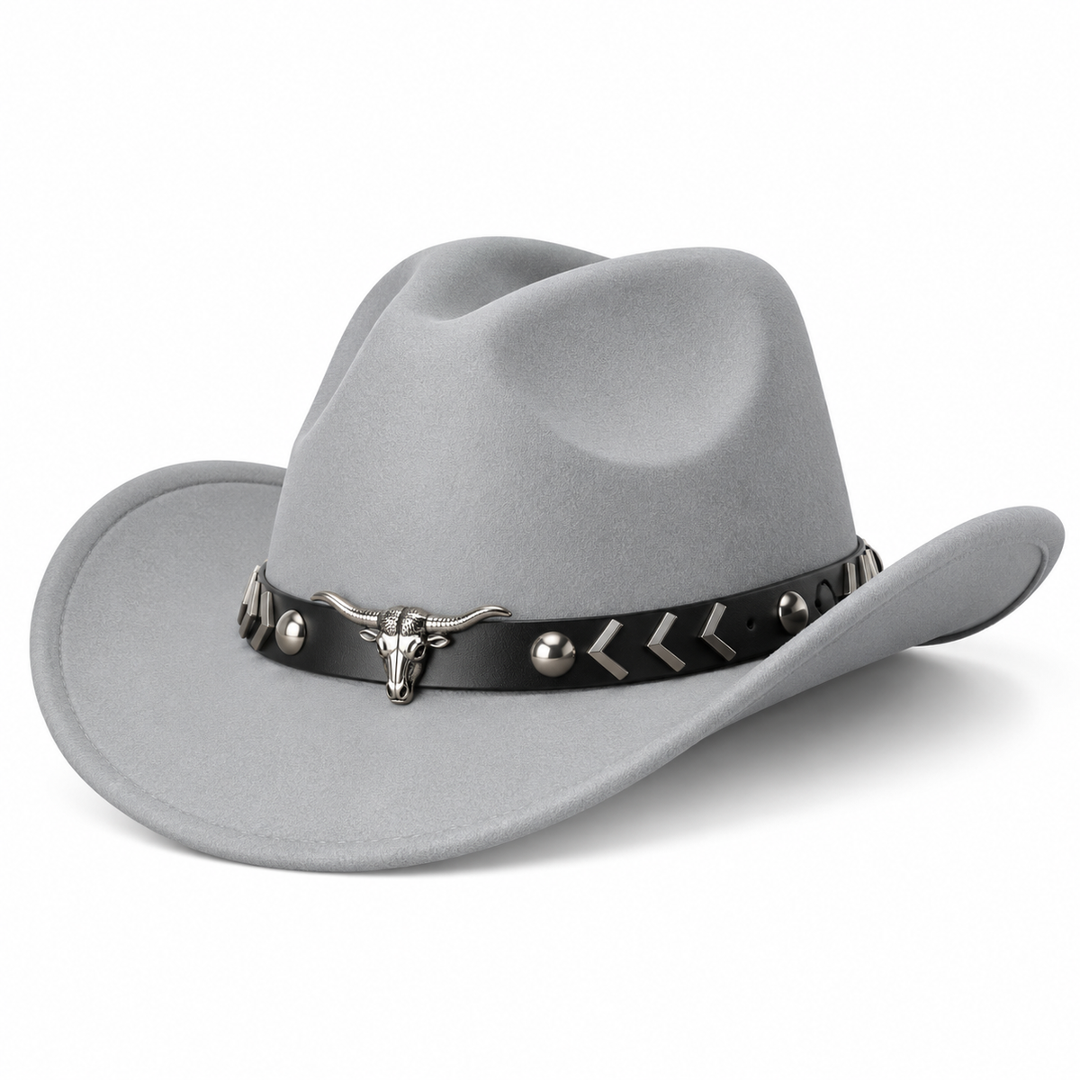 Horse Rider Fedora – Premium Wool Felt Hat for Equestrian Cowboy Style -decorated belt - New