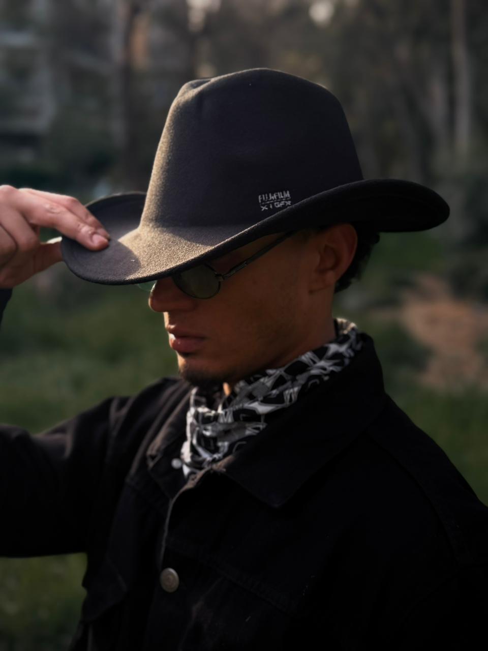Cowboy Hat – Premium Wool Felt, Classic Timeless Style, Elegant & Durable Design – Black