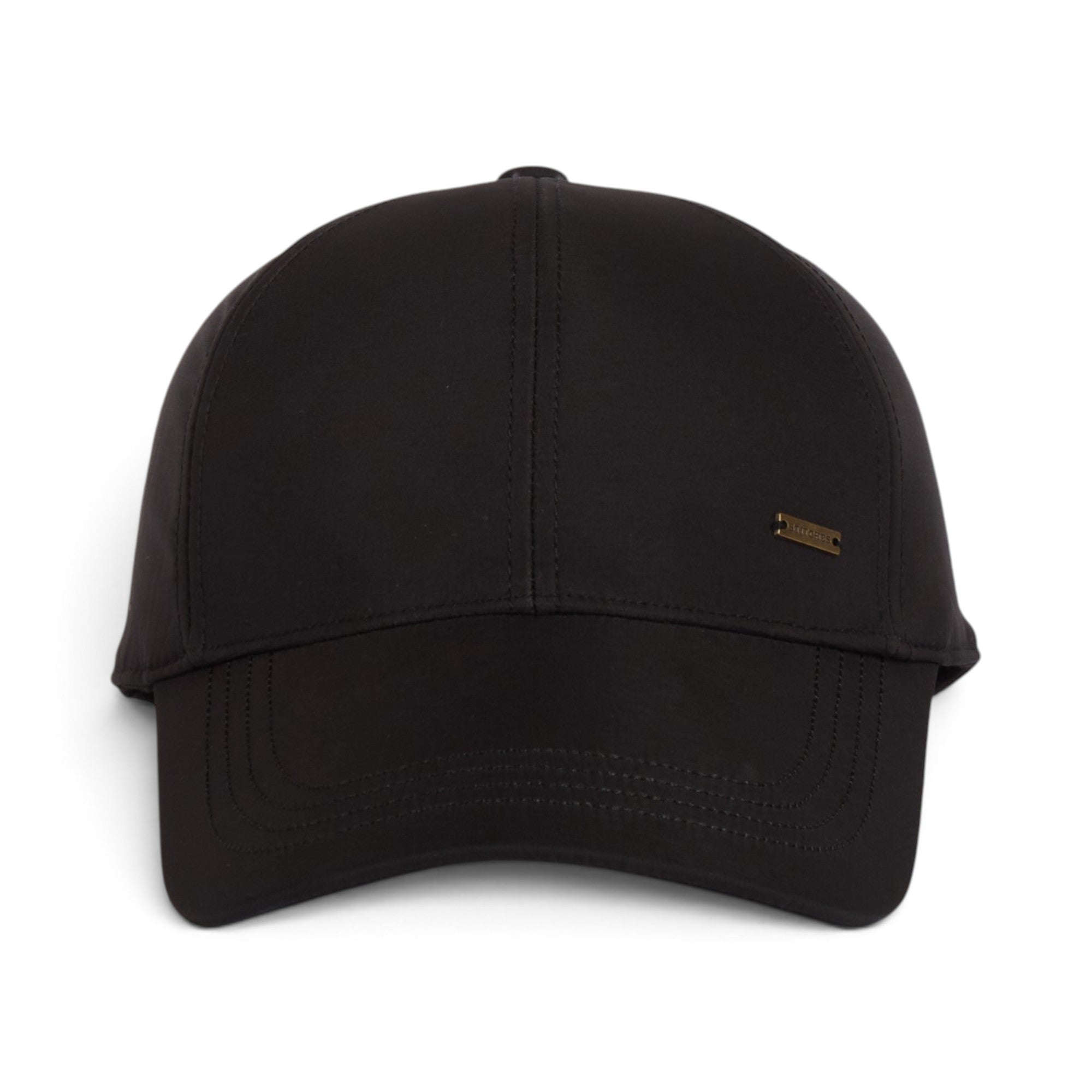Minimal Metal Logo Black Baseball Cap