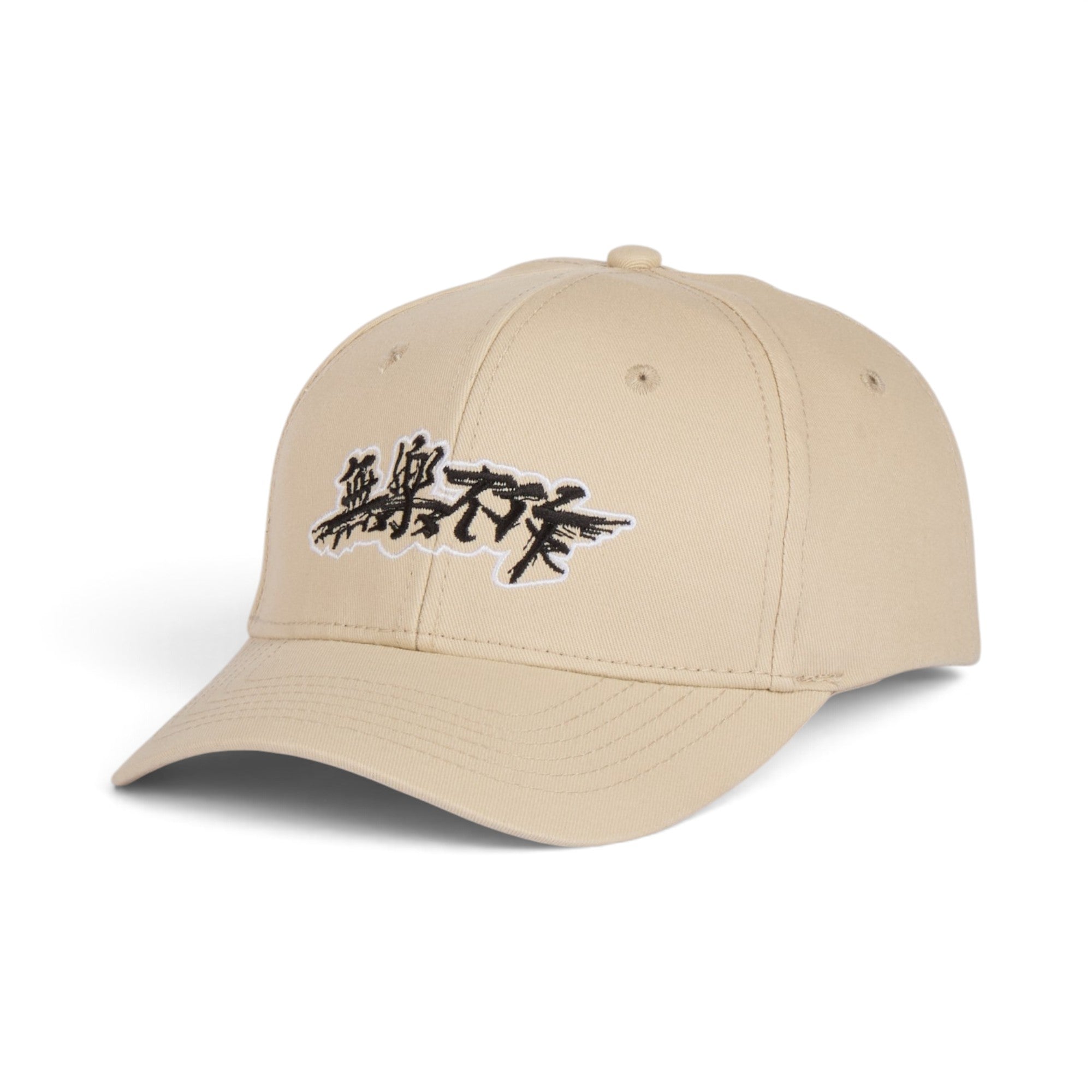 Beige Graphic Embroidered Baseball Cap