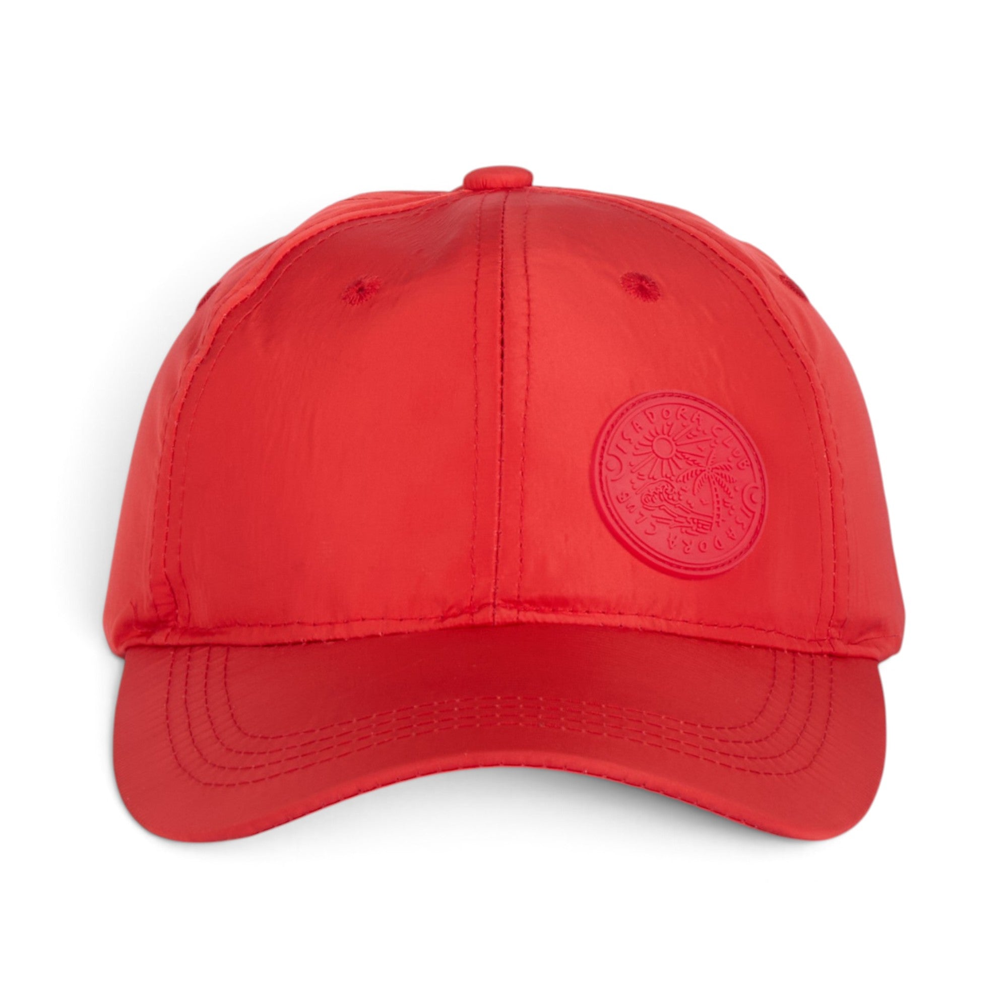 Red Lightweight Patch Baseball Cap