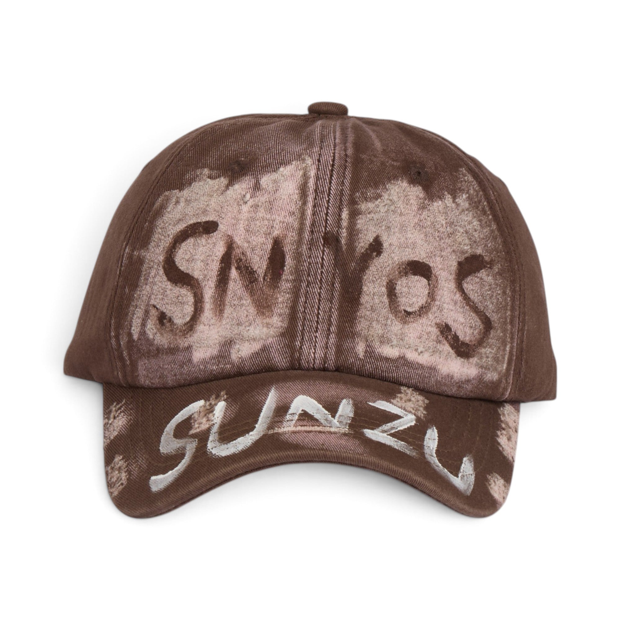 Brown Washed Graffiti Baseball Cap
