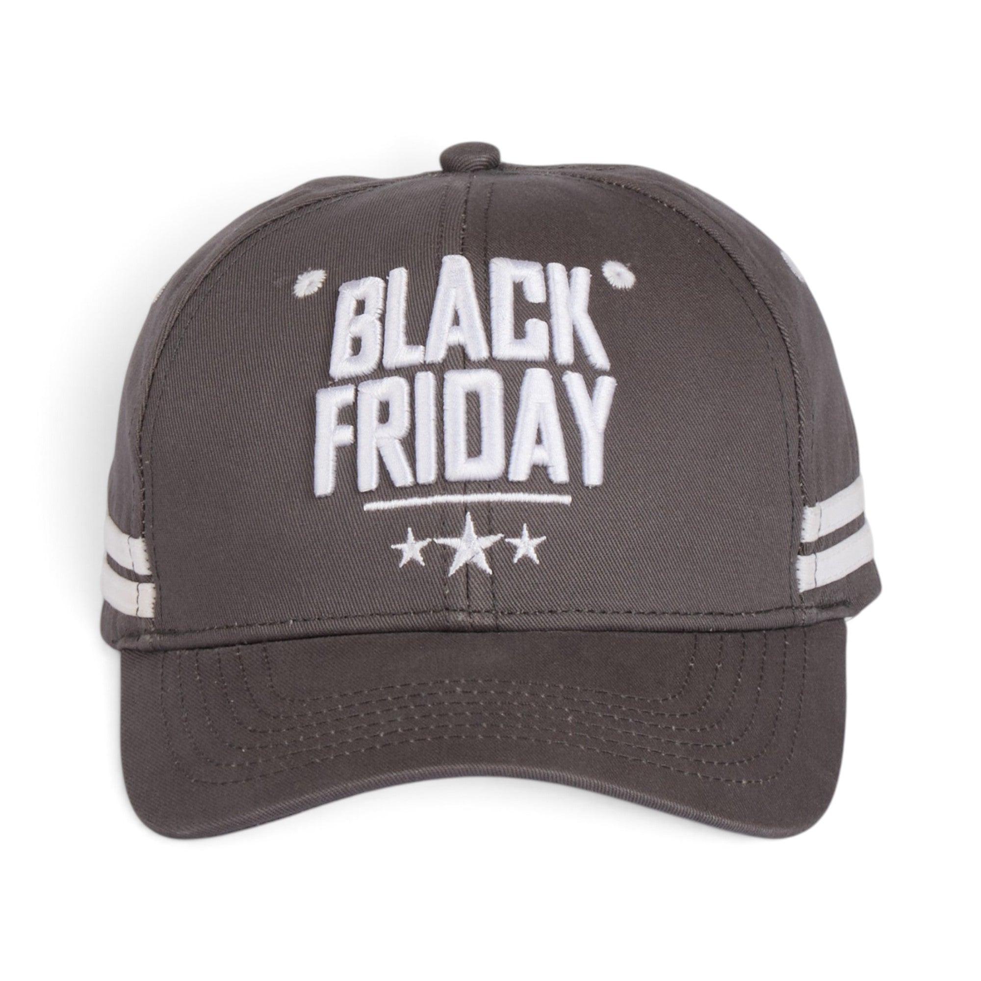 Grey Black Friday Embroidered Baseball Cap
