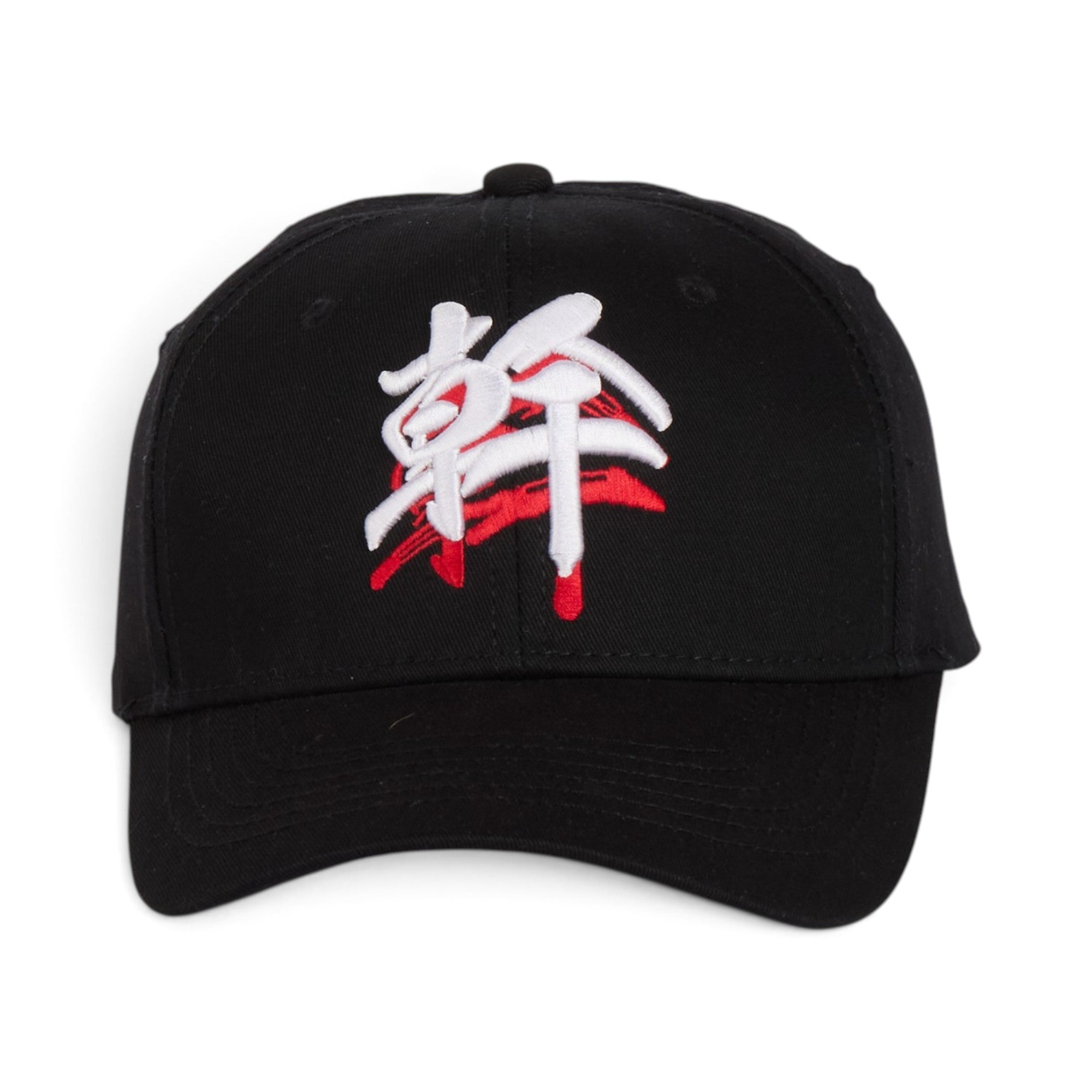Japanese Graffiti Embroidery Black Baseball Cap