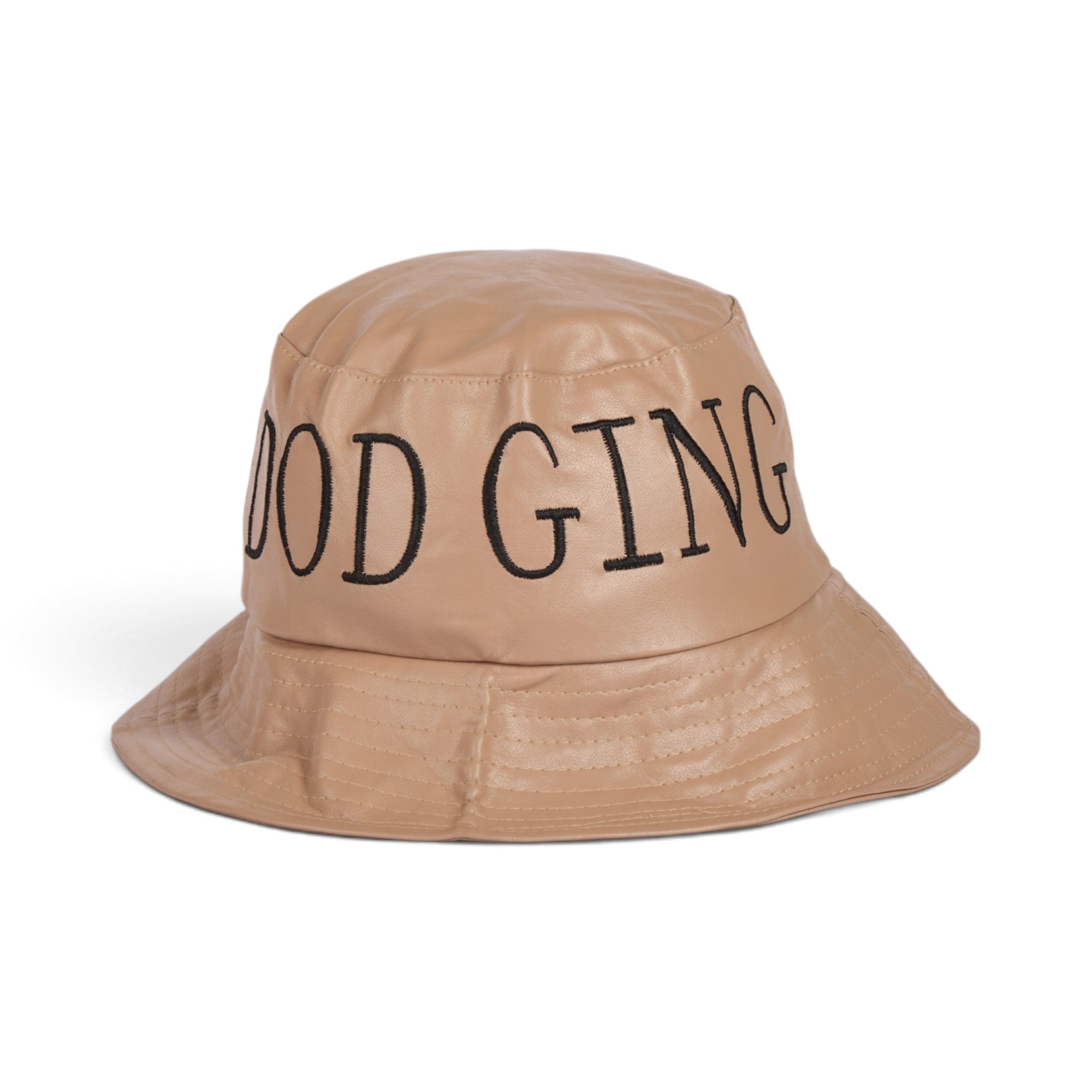 Good Going Faux Leather Bucket Hat