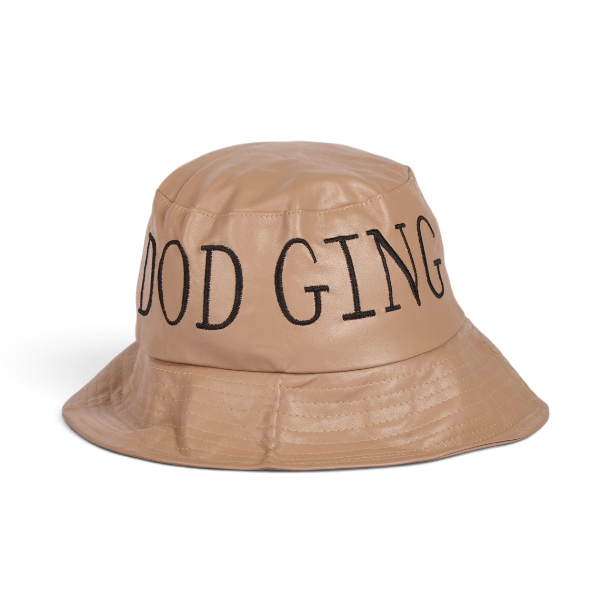 Good Going Faux Leather Bucket Hat
