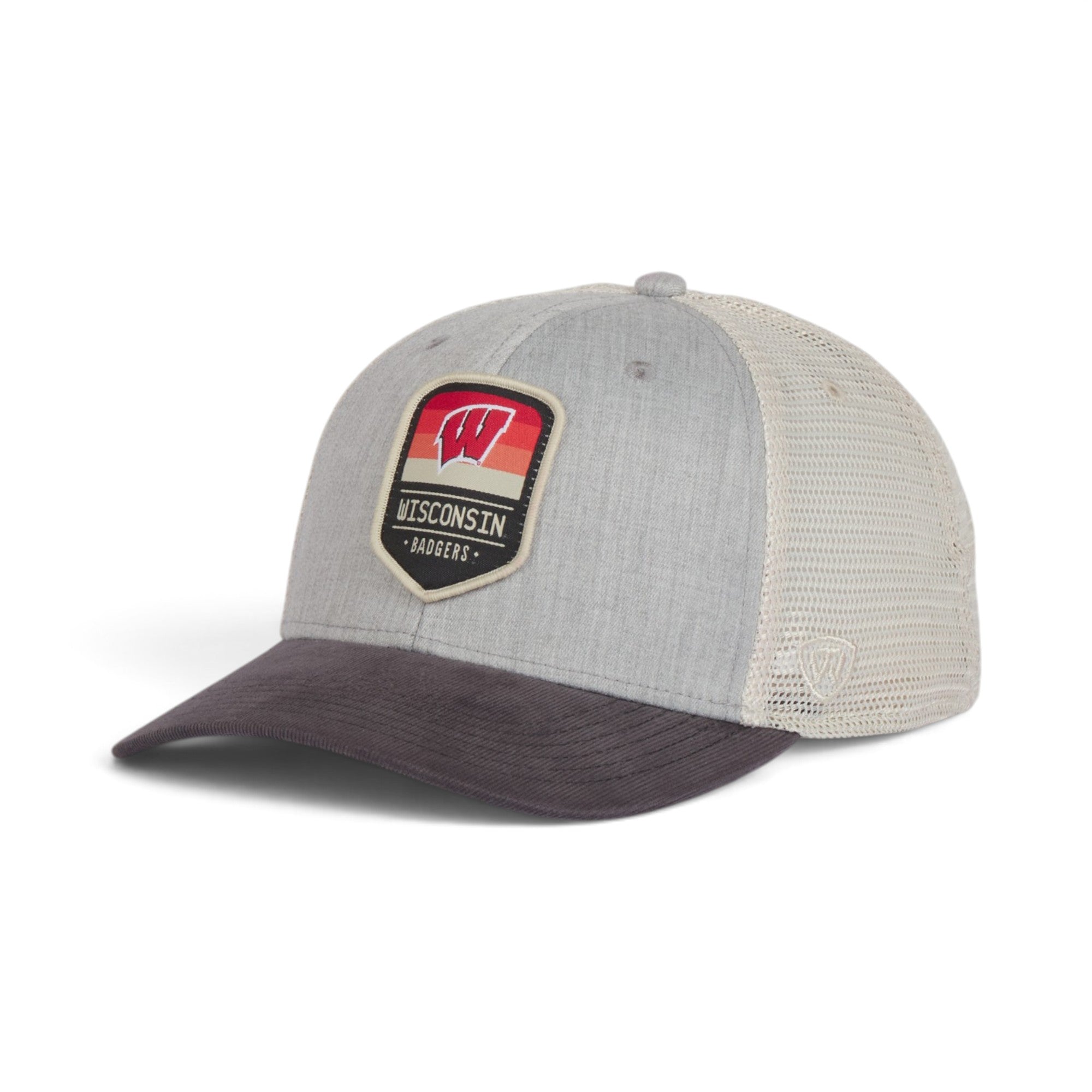 Wisconsin Badgers Heritage Premium Trucker Cap – Vintage Patch Edition