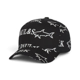 Paul & Shark Premium All-Over Logo Cap – Black Monogram Edition