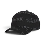 Paul & Shark Premium All-Over Logo Cap – Black Monogram Edition