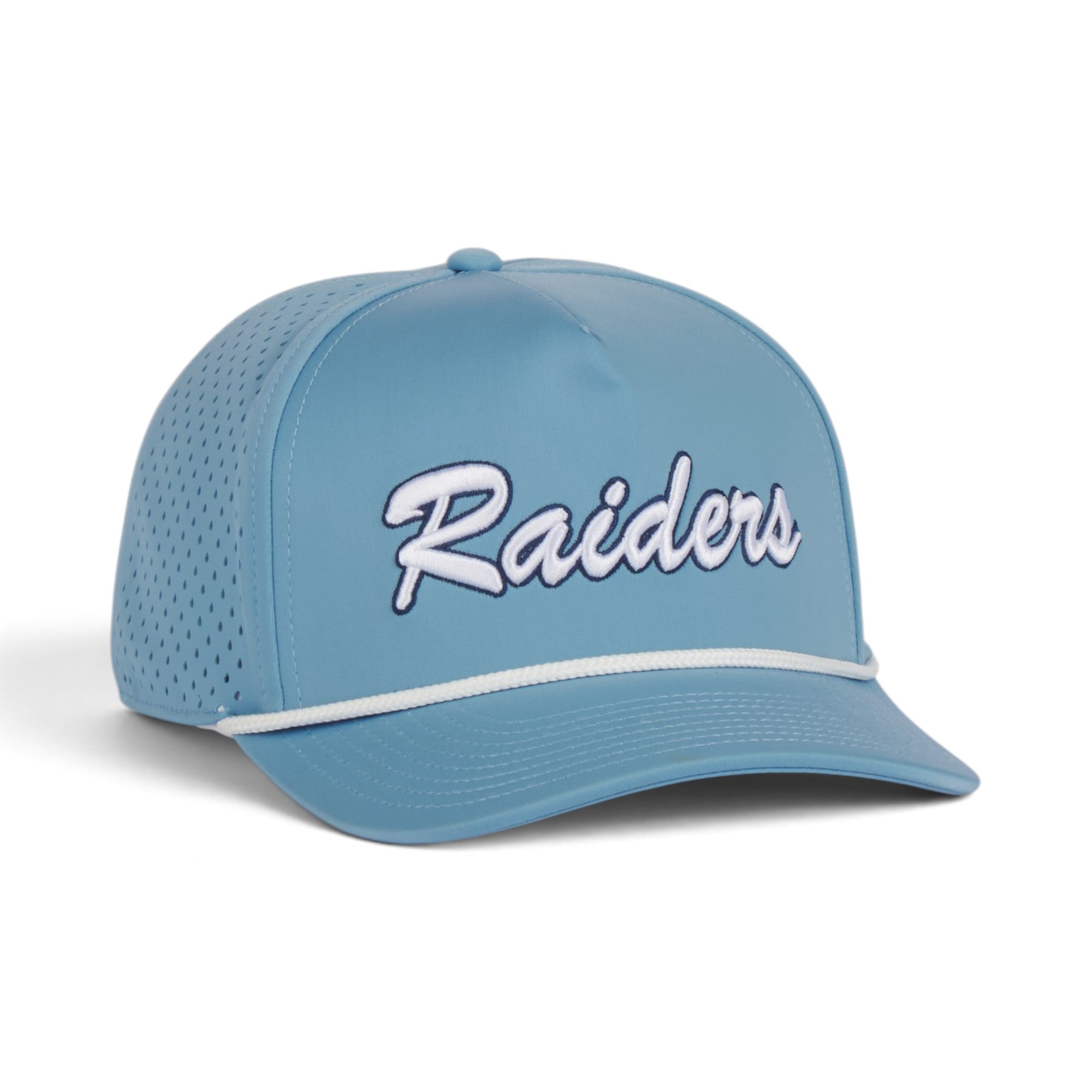 Raiders Premium Performance Baseball Cap – Signature Embroidered Logo with Laser-Cut Ventilation & Rope Detail – Adjustable Unisex Hat