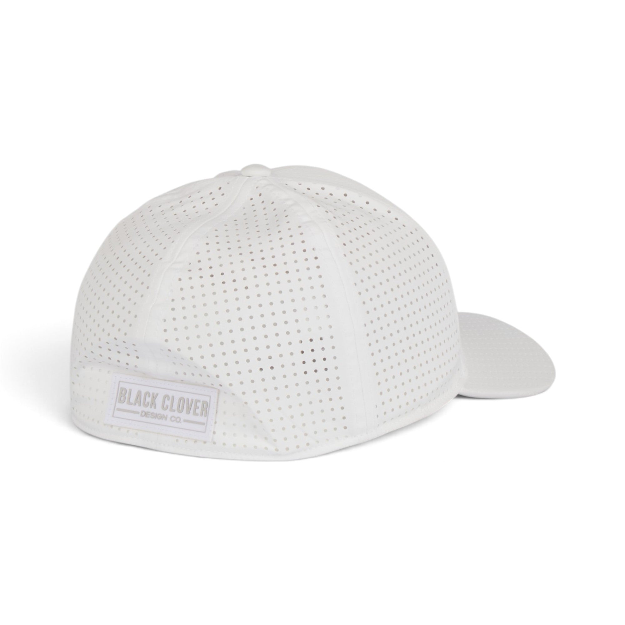 Live Lucky Perforated Performance Baseball Cap – White