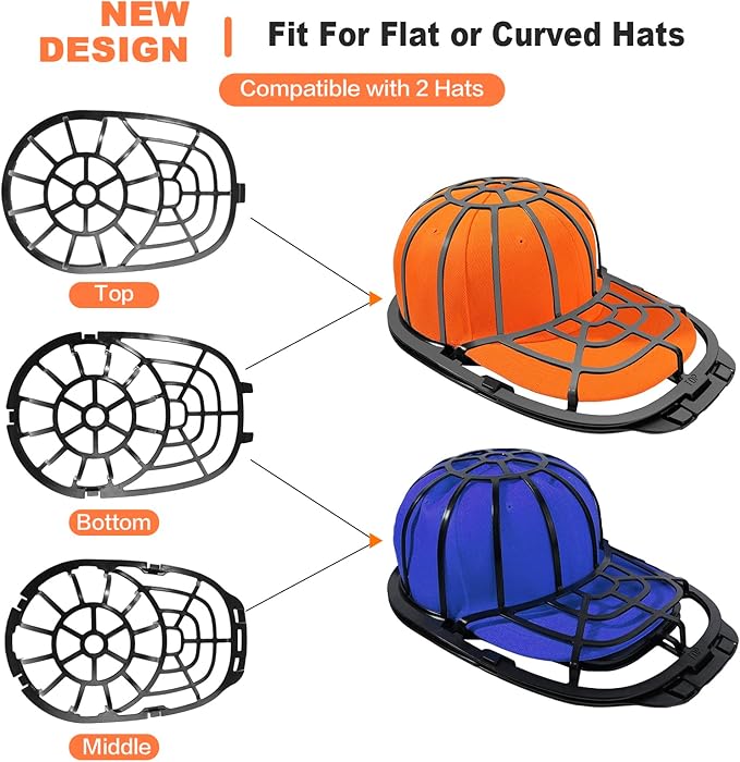 Cap Washer Baseball Sport Hat Cleaner Cleaning Hat Rack Cage- خصم لمدة يومين