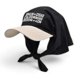BABA CAP Premium Microfiber Headscarf Cap – Adjustable Unisex Casual Hat, Beige & Blue