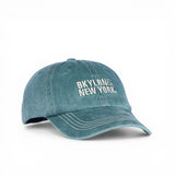 BabaCap Washed Denim Dad Hat, Adjustable Baseball Cap, Embroidered Text Design, Vintage Style, for Men and Women