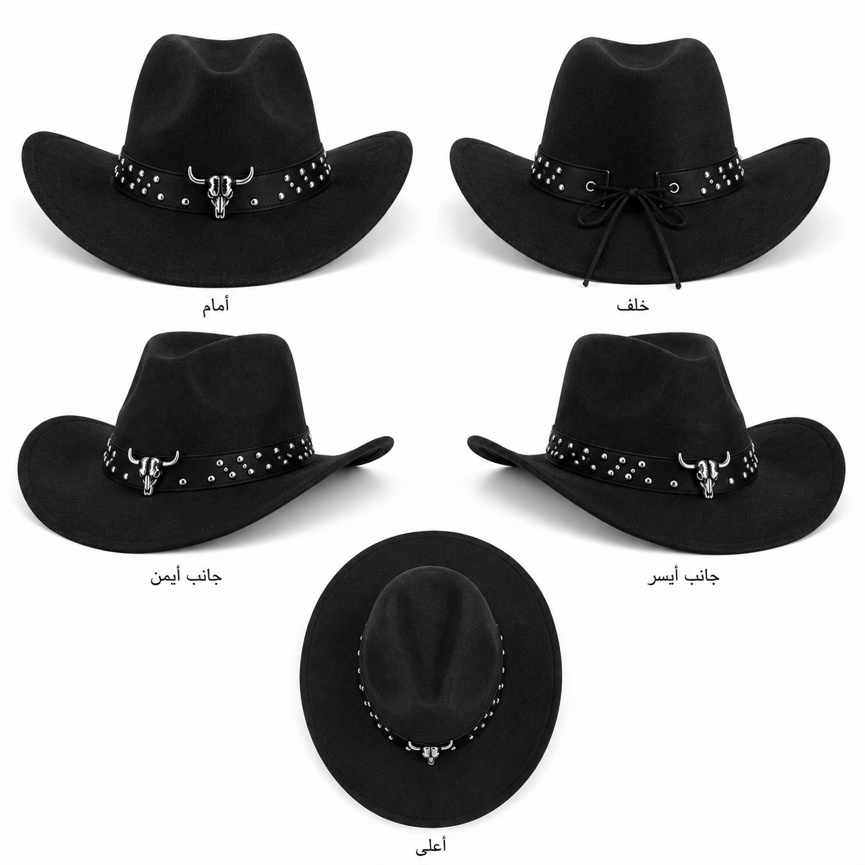 Horse Rider Fedora – Premium Wool Felt Hat for Equestrian Cowboy Style -decorated belt