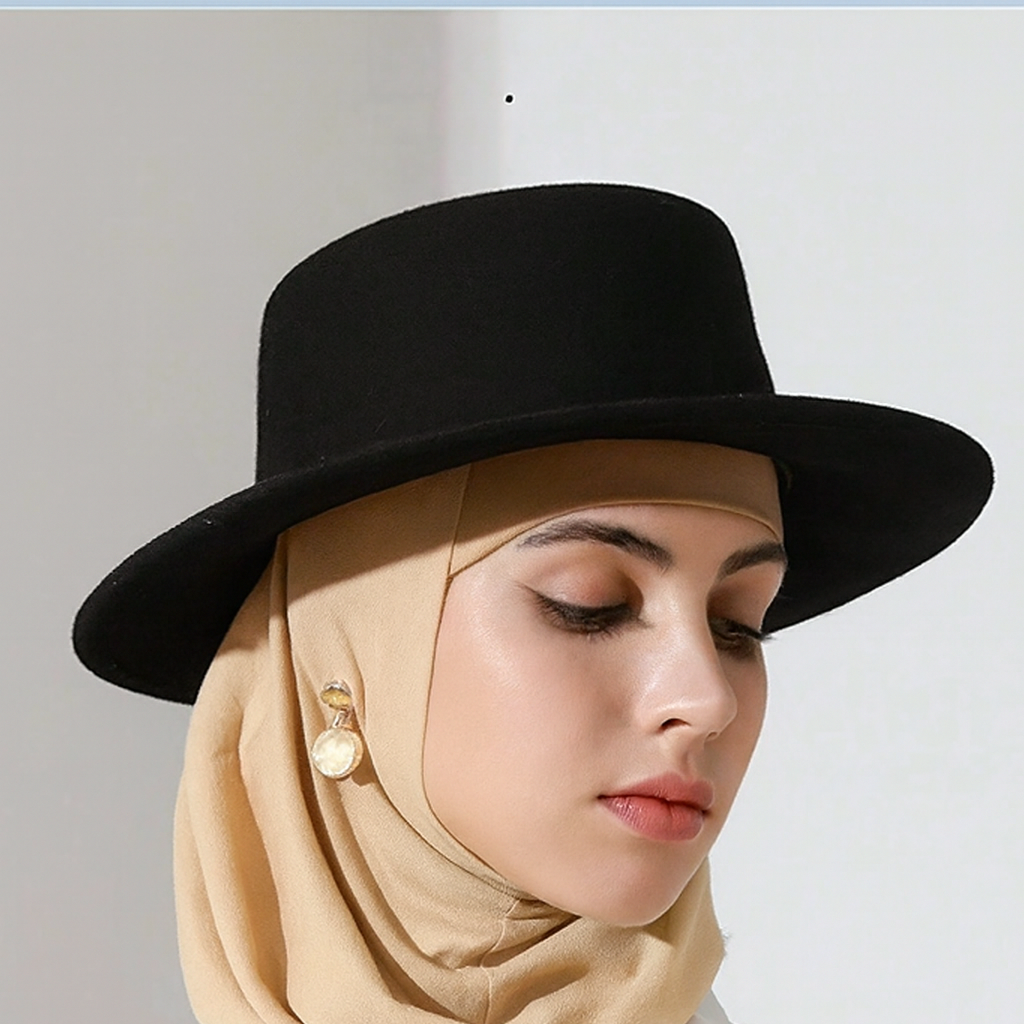 Classic Flat Brim Fedora