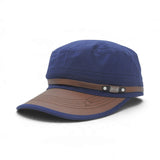 NEW Heritage Military Cadet Cap – Vintage Leather Accent | Multicolor