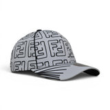 Premium Geometric Pattern Baseball Cap – Adjustable Unisex Casual Hat, White & Black