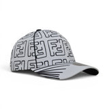 Premium Geometric Pattern Baseball Cap – Adjustable Unisex Casual Hat, White & Black