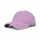 BABA CAP Vintage Washed Denim Dad Cap – Adjustable Unisex Casual Hat, Dusty Pink