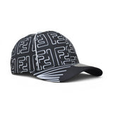 Premium Geometric Pattern Baseball Cap – Adjustable Unisex Casual Hat, White & Black