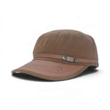 NEW Heritage Military Cadet Cap – Vintage Leather Accent | Multicolor