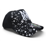Premium Star Pattern Baseball Cap – 3D Embroidered Letter, Adjustable Unisex Casual Hat, Black