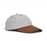 BABA CAP Premium Color Block Dad Cap – Adjustable Unisex Casual Hat, White & Black