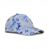BABA CAP Premium Blue Abstract Pattern Baseball Cap – Embroidered Logo, Adjustable Unisex Casual Hat
