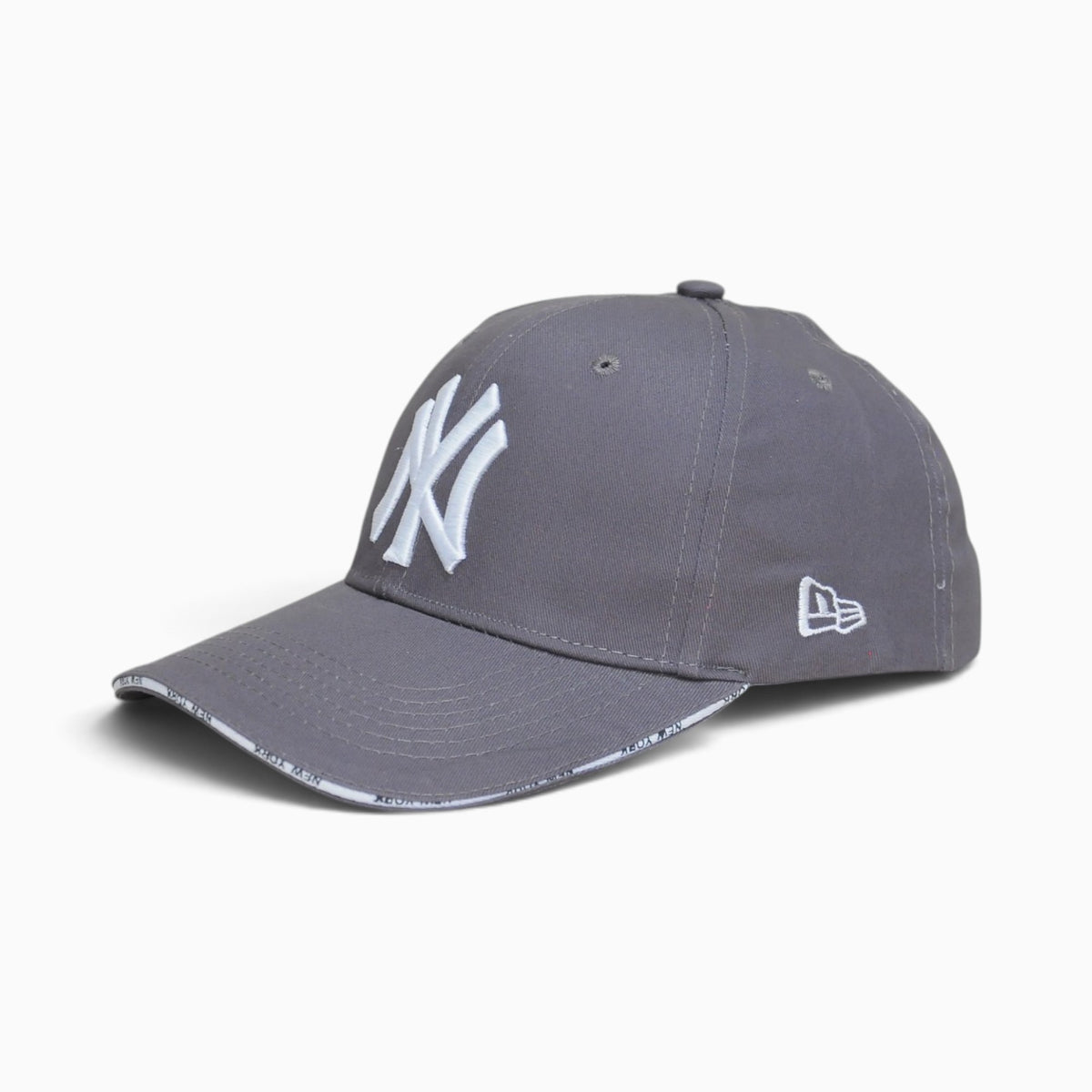 Embroidered NY Style Baseball Cap – Grey