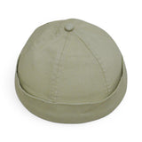 BABA CAP Premium Cotton Canvas Docker Hat – Minimalist Brimless Beanie Cap with Leather Strap