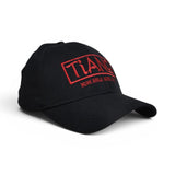BABA CAP Premium Structured Baseball Cap with Bold Embroidered Front Logo, Stretch Fit Closed Back, Unisex Sports & Casual Hat, Available in Red & Neon Green Embroidery