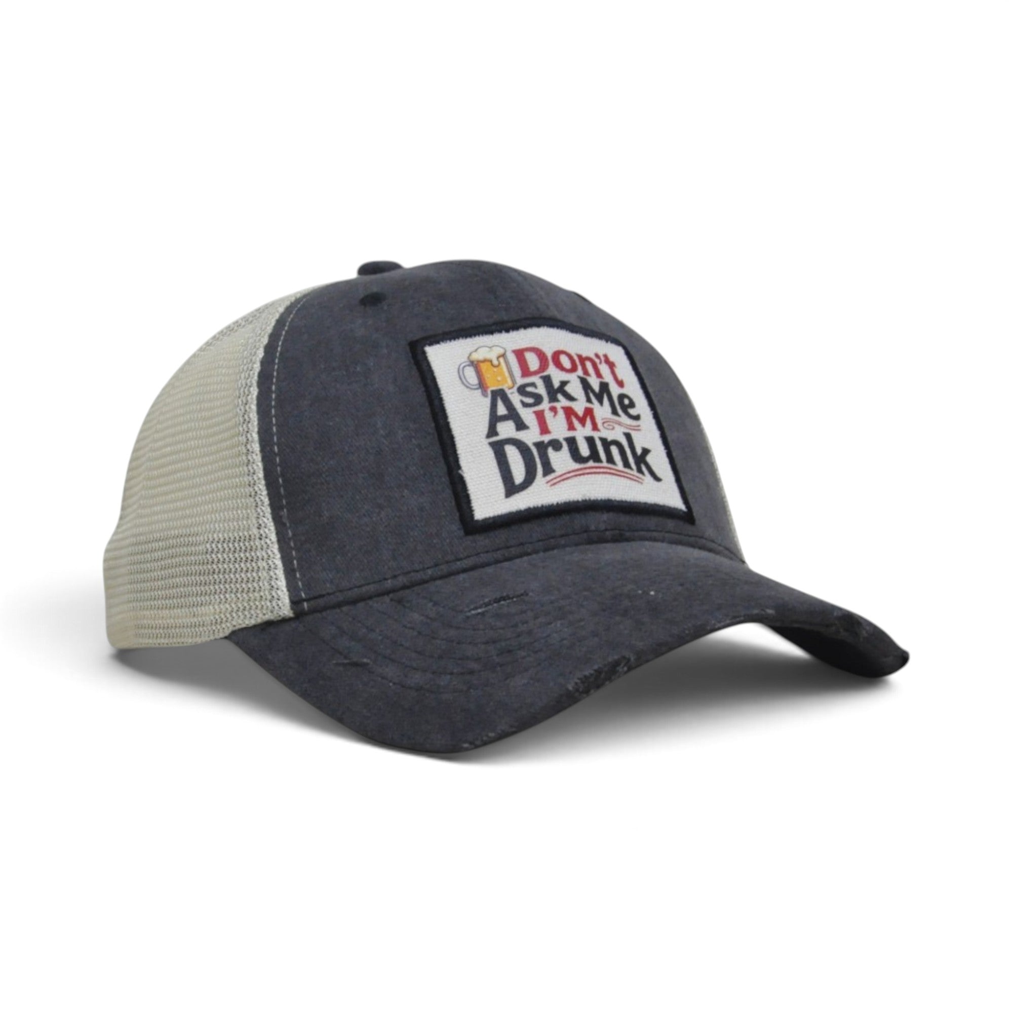 Quote Patch Trucker Cap - BLACK
