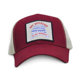 Quote Patch Trucker Cap - RED