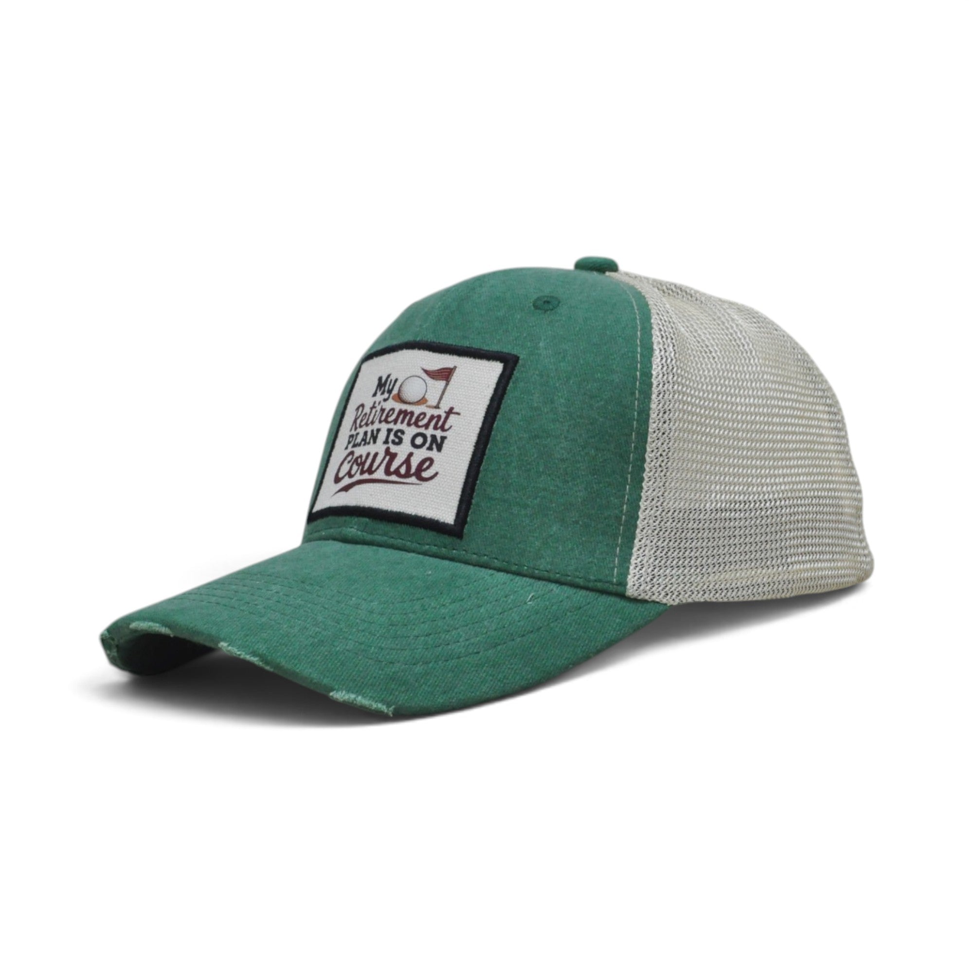 Quote Patch Trucker Cap - Green